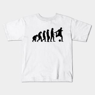 Football Evolution (white tshirt) Kids T-Shirt